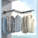 Wall-Mounted Foldable Aluminium Clothes Drying Rack — Ideal for Balcony, Bedroom & Kitchen
