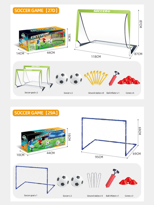 Portable Pop-Up Football Goal — Foldable Training Net for Garden, Indoor & Outdoor
