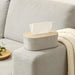 Bamboo & Solid Wood Tissue Box — Removable Napkin Holder, White or Black