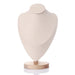 Wooden Jewellery Bust – Necklace Display Stand, Black or Beige (S/M/L)