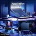 Laptop Cooling Pad with 12 Quiet Fans — 12–17.3‑inch Cooler Stand with Dual USB & Phone Holder