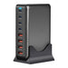 320W GaN Desktop Charger — 8‑Port USB‑C & USB‑A PD Station (Model 4C4A)