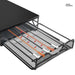 Coffee Capsule Pull-Out Desktop Drawer Storage Rack – Metal Base Shelf (Dull)