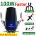 Q3 Smart Sensor 15W Wireless Car Charger & Auto‑Clamping Phone Holder — Qi Compatible