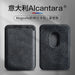 Real Italian Alcantara MagSafe Wallet Case for iPhone 12–16 (Built-in Card Holder)