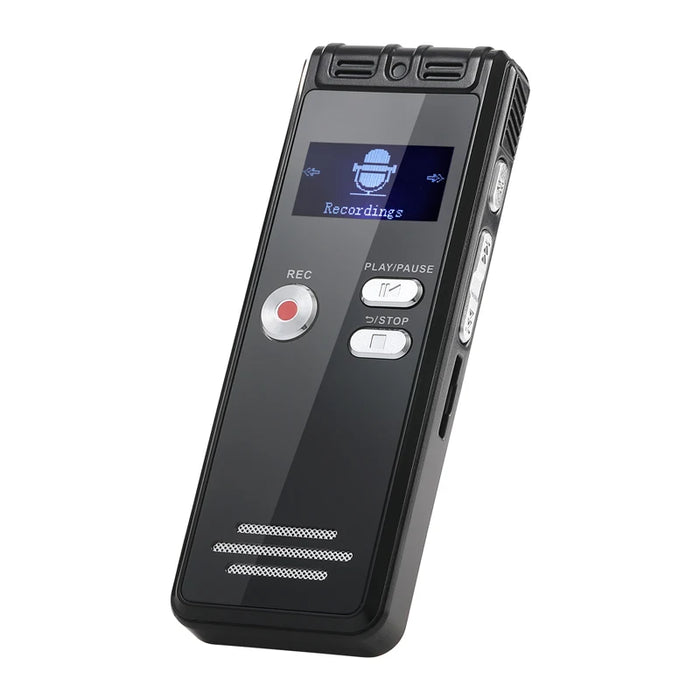 Digital Voice Recorder — Voice-Activated Dual Mic, TF Card Support & Long-Play Recording