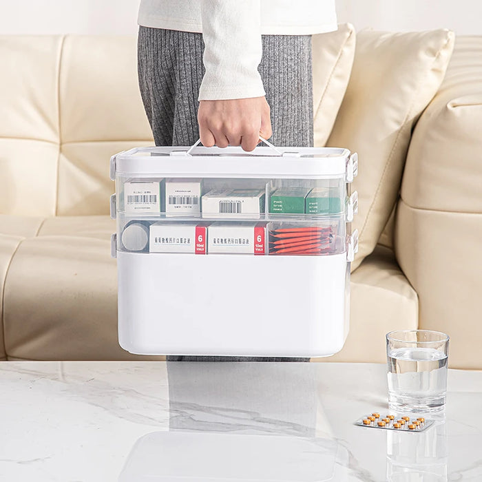 Medical Sample Box Rack Large Multi-tier Medical Storage Box — Portable Medicine Display Rack ...