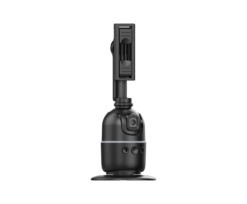 P03 360° Auto Face-Tracking AI Phone Gimbal — Desktop Tripod Holder for Vlog & Live