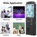 Professional USB Voice Recorder – 4/8/16/32/64GB, WAV/MP3, Noise Reduction, Up to 96h