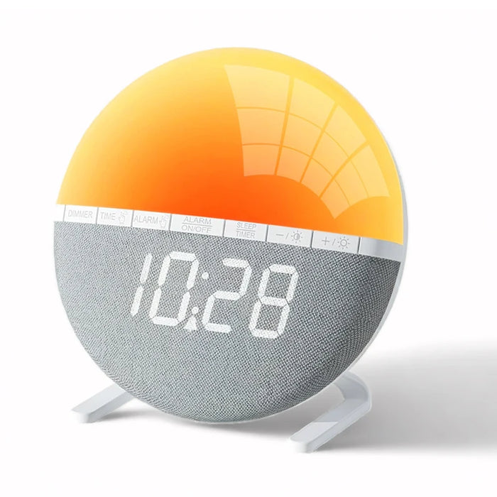 Wake-up Light Sunrise Alarm Clock — Colour Mood Lamp with Natural Sounds