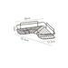 No‑Drill Black Metal Corner Bathroom Shelf — Wall‑Mounted Toilet Storage Rack