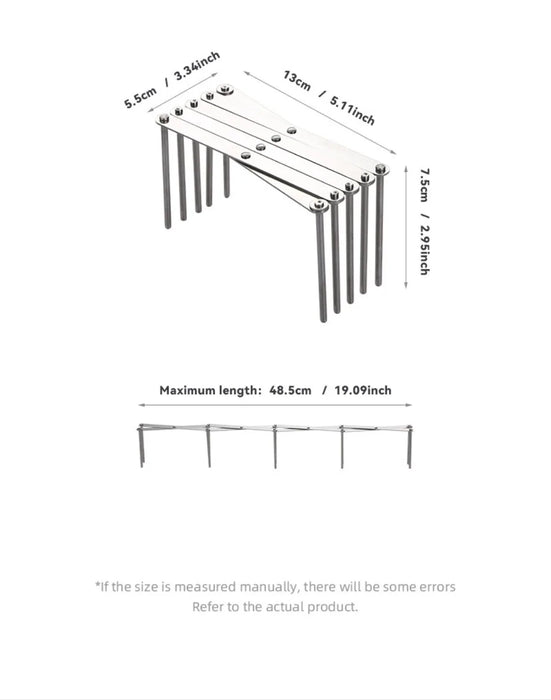 Retractable Stainless Steel Pot Lid Rack — Adjustable Foldable Kitchen Organiser
