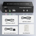 Dual Monitor HDMI KVM Switch 2X2 USB 3.0/2.0 4K 60Hz Extended Dispaly HDMI KVM Switch 2 Monitors 2 Computers USB sharing KVM