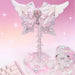 Pink Lace Angel Wings Headphone Stand — Kawaii Gaming Headset Holder