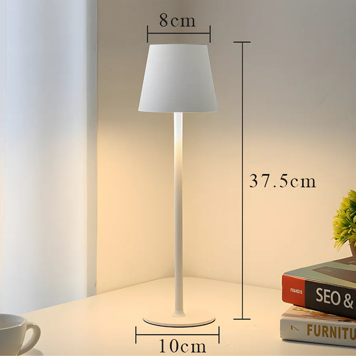 LED Rechargeable Desk Lamp - Touch Switch Table Lights, 3 Colour Modes, Dimmable Feature - Ideal for Bedroom, Living Room, Bar & Dinner Decoration Lighting