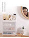 Transparent Cosmetic & Jewellery Organiser — 3 Drawer, 4-Layer Plastic Storage