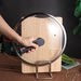 Stainless Steel Cutting Board & Pot Lid Rack – Compact Countertop Holder