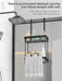 QH Dual-Tier Shower Caddy — Metal & Plastic Bathroom Shelf (Wall or Over-Door)