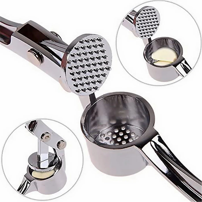 Garlic Press Crusher Mincer Kitchen Stainless Steel Garlic Smasher Squeezer Manual Press Grinding Tool Kitchen Accessories