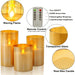 3-piece LED Flameless Candles with Remote Control for Weddings, Parties & Home Decor