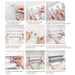 Wall-Mounted Wrap Dispenser with Cutter — Grey ABS, 39 x 24 x 10 cm