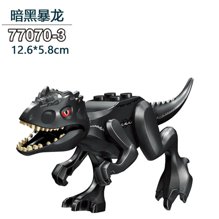 Tyrannosaurus Rex Building Block Figure — Jurassic Dinosaur Brick Toy (LEGO-compatible, 1pc)