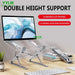 Adjustable Aluminium Laptop Stand — Foldable, Stable Cooling Holder for MacBook & Notebooks