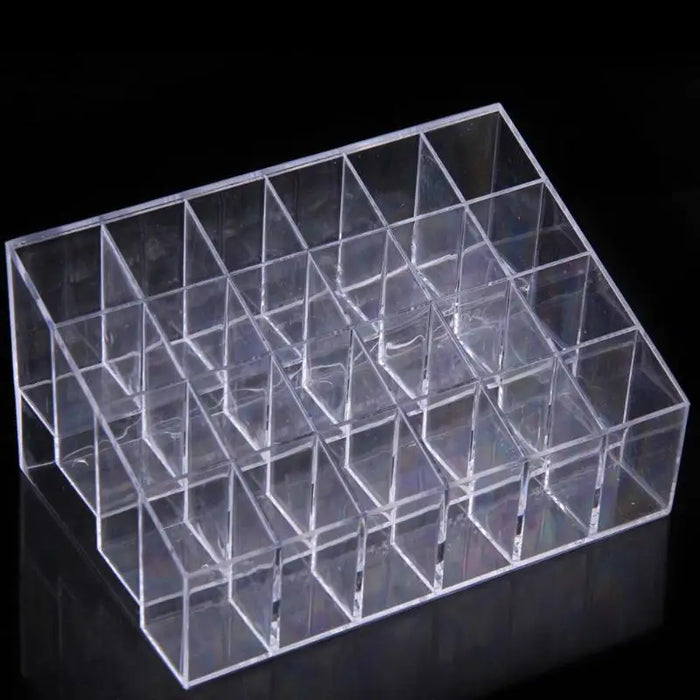 Acrylic 24-Grid Lipstick & Makeup Organiser Display Rack (Large)