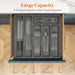 Covered Cutlery Organiser — 6-Compartment Silverware Tray with Washable Lid (PP)