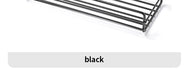 Corner Punch-Free Storage Rack — Single-Tier Bathroom & Kitchen Shelf (Black)