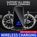 Q3 Smart Sensor 15W Wireless Car Charger & Auto‑Clamping Phone Holder — Qi Compatible