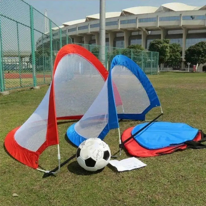 Pop-Up Folding Football Goal with Carry Bag — Portable Training Net