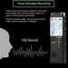 Professional USB Voice Recorder – 4/8/16/32/64GB, WAV/MP3, Noise Reduction, Up to 96h