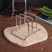 Stainless Steel Cutting Board & Pot Lid Rack – Compact Countertop Holder