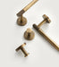 Brass Knurled Antique Bronze Bathroom Hardware – Towel Rack, Toilet Roll Holder & Hook