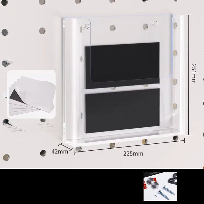 A4/A5 Wall-Mounted Clear Acrylic Brochure & Flyer Holder — Magnetic Options