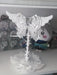 Pink Lace Angel Wings Headphone Stand — Kawaii Gaming Headset Holder