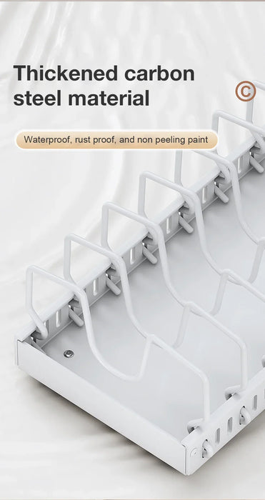 Pull-Out Kitchen Organiser — Pots, Pans & Lids, Ready-to-Use Rack