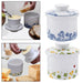 Ceramic Butter Crock with Lid — Keeps Butter Fresh & Spreadable, 10×10×11cm