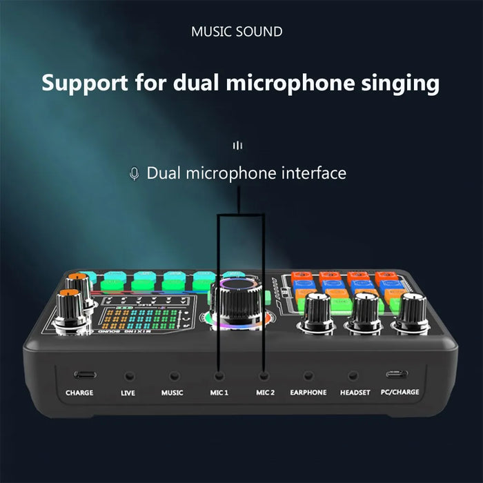 Zealsound Professional Podcast Microphone SoundCard Kit for PC Smartphone Laptop Computer Vlog Recording Live Streaming YouTube