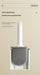 Mini Silicone Toilet Brush with Anti‑Drip Base — Flexible Soft Bristles, Quick‑Dry Holder