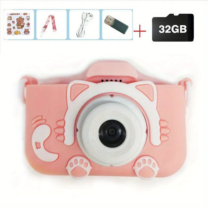 Mini Camera Kids Camera Toys For Boys/Girls, Kids Digital Camera For Toddler With Video, with 32GB SD Card, Best Birthday Gifts