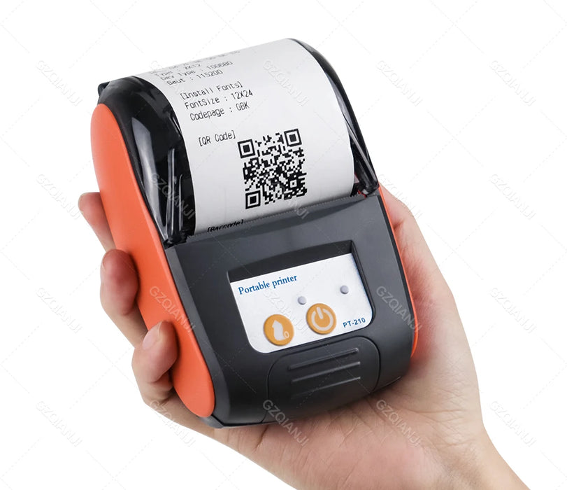 58mm Mini Thermal Receipt Printer – Bluetooth & USB, Mobile POS for Android/iOS/Windows