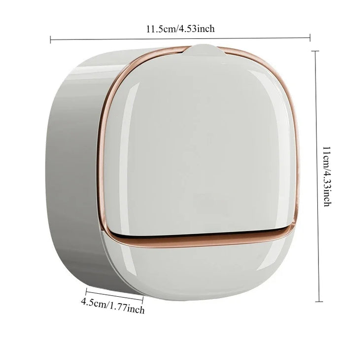 Waterproof Soap Dish – Non-slip, Leak-proof Shower & Sink Soap Holder (Plastic, L)