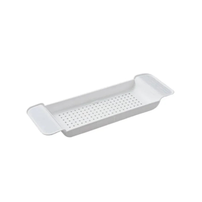 Retractable Bathtub Storage Rack — Expandable Bath Tray & Towel Shelf