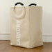 Collapsible Linen Laundry Basket – Waterproof Foldable Hamper with Handles (CT2000)