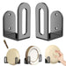 2‑Pack Pot Lid & Cutting Board Holder – Wall & Cabinet Mount