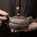 Japanese‑Style Gilt Iron‑Glaze Ceramic Teapot 250ml – Handmade Pu'er & Oolong Teaware