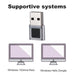 USB Fingerprint Key U5/U7/U8 — 360° Biometric Reader for Windows Hello (Win 10/11)