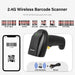 2D QR Code Scanner — 2.4GHz & Bluetooth V5.0 Wireless Barcode Reader